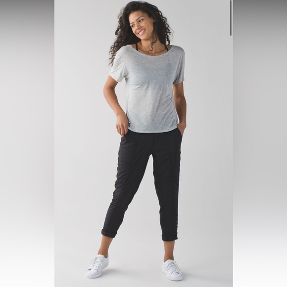 74. RARE Lululemon Street To Studio Pant black *Unlined 4 - Picture 1 of 10
